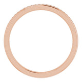 14K Rose 1/4 CTW Natural Diamond Band