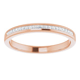 14K Rose 1/4 CTW Natural Diamond Band