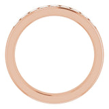 14K Rose 1 1/6 CTW Natural Diamond Band