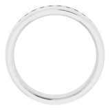 14K White 3/8 CTW Natural Diamond Band