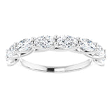 14K White 2 CTW Natural Diamond Anniversary Band
