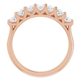 14K Rose 1 3/4 CTW Natural Diamond Anniversary Band