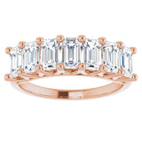 14K Rose 2 1/2 CTW Natural Diamond Anniversary Band