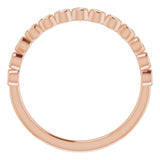 14K Rose 1/5 CTW Lab-Grown Diamond Anniversary Band