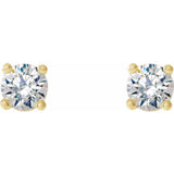 14K Yellow 1/3 CTW Natural Diamond Cocktail-Style Earrings