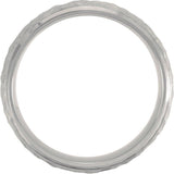 Titanium 7 mm Hammered Finish Beveled-Edge Band  Size 10