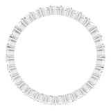 18K White 3/4 CTW Natural Diamond Eternity Band Size 8.5