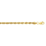 14K Gold 5mm Lite Rope Chain 