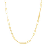 14K Paperclip Bar Fashion Chain Bracelet