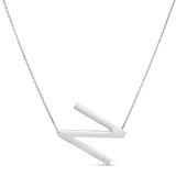 Sterling Silver 18in Polished Necklace with Lobster Clasp