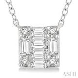 Petite Baguette Diamond Fashion Pendant