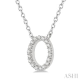 O' Initial Diamond Pendant