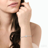 Stackable Oval Shape Lovebright Essential Diamond Bangle