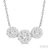 3 Stone Lovebright Essential Diamond Necklace