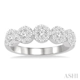 5 Stone Lovebright Essential Diamond Wedding Band