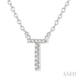 T' Initial Diamond Pendant