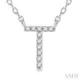 T' Initial Diamond Pendant