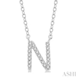 N' Initial Diamond Pendant