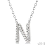 N' Initial Diamond Pendant