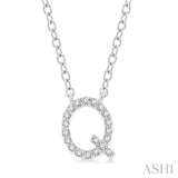 Q' Initial Diamond Pendant