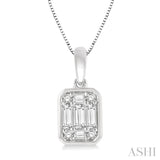 Bezel Set Fusion Diamond Pendant