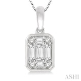 Bezel Set Fusion Diamond Pendant