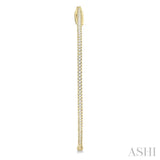 1 ctw Inside-Out Round Cut Diamond 2-Inch Hoop Earrings in 14K Yellow Gold