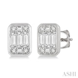 Bezel Set Fusion Diamond Earrings