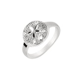 Sterling Silver Diamond Cut/ Textured Size-9 Ring