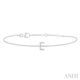 E' Initial Diamond Bracelet