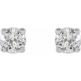 14K White Gold 1/5 CTW Lab-Grown Diamond Earrings