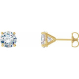 14K Yellow Gold 1 CTW Lab-Grown Diamond 4-Prong Stud Earrings