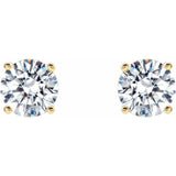 14K Yellow Gold 1 1/2 CTW Lab-Grown Diamond 4-Prong Stud Earrings