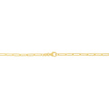 18K Gold 2.5Mm Paperclip Chain