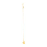 14K Diamond Oval Etched Locket