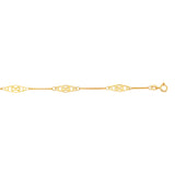 14K Gold Infinity Anklet