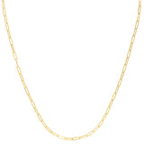 10K Gold 2.5Mm Paperclip Chain