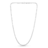 Sterling Silver 4mm Moon-cut Bead Chain