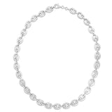 Silver 9.2Mm Puffed Mariner Chain