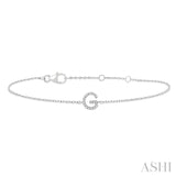 G' Initial Diamond Bracelet