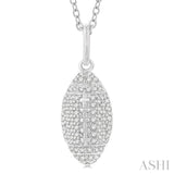 American Football Petite Diamond Fashion Pendant