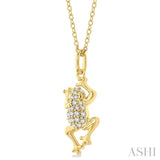 Frog Petite Diamond Fashion Pendant