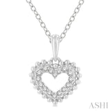 Heart Shape Petite Diamond Fashion Pendant