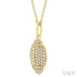 American Football Petite Diamond Fashion Pendant