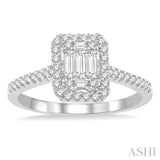 Halo Fusion Diamond Engagement Ring