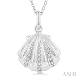 Seashell Petite Diamond Fashion Pendant