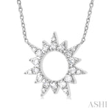 Sunburst Diamond Fashion Pendant