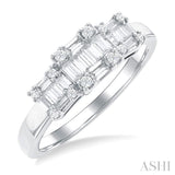 Past Present & Future Fusion Diamond Engagement Ring