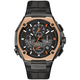 Bulova Stainless Steel And 18 Karat Rose Gold Marc Anthony Mens Watch