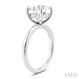 1/20 Ctw Circular Shape Round Cut Diamond Semi-Mount Engagement Ring in 14K White Gold